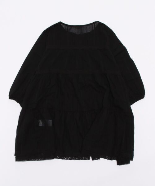 Samansa Mos2(サマンサ モスモス)の「レースティアードチュニック(シャツ/ブラウス・レディース・ブラック/ブラウン/オフホワイト・フリ-)」の17枚目の写真