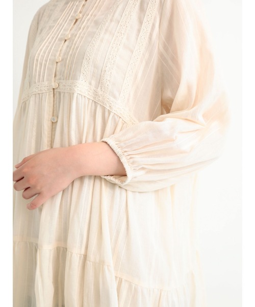 Samansa Mos2(サマンサ モスモス)の「レースティアードチュニック(シャツ/ブラウス・レディース・ブラック/ブラウン/オフホワイト・フリ-)」の16枚目の写真