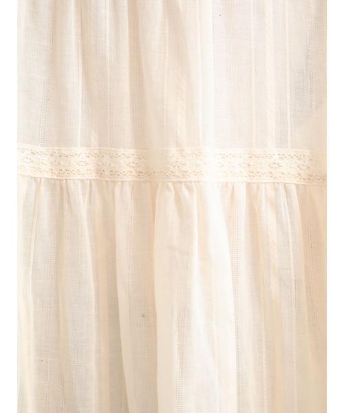 Samansa Mos2(サマンサ モスモス)の「レースティアードチュニック(シャツ/ブラウス・レディース・ブラック/ブラウン/オフホワイト・フリ-)」の12枚目の写真