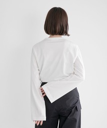 yuw | フレアスリーブロンＴ　169150(Tシャツ/カットソー)