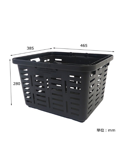 POST GENERAL（ポストジェネラル）の「POST GENERAL ヘビーデューティー バスケット かご（アウトドアグッズ・レディース・ブラック/ベージュ/グリーン・フリー）」の9枚目の写真