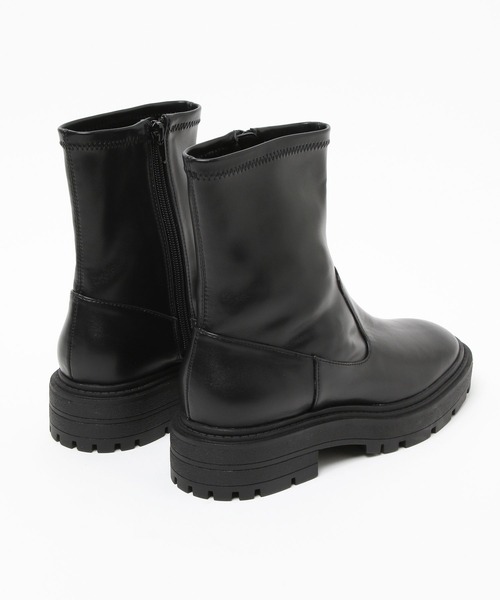 GLOBAL WORK（グローバルワーク）の「らくっションストレッチ厚底/124230（ブーツ・レディース・アイボリー/ブラック・MEDIUM/LARGE/SMALL）」の8枚目の写真