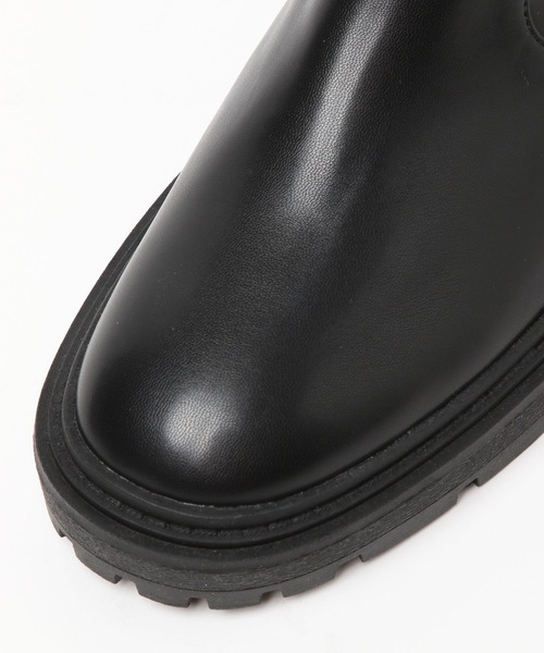 GLOBAL WORK（グローバルワーク）の「らくっションストレッチ厚底/124230（ブーツ・レディース・アイボリー/ブラック・MEDIUM/LARGE/SMALL）」の3枚目の写真