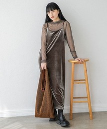 JEANASIS | Iラインベロアキャミワンピース/162326(ワンピース)