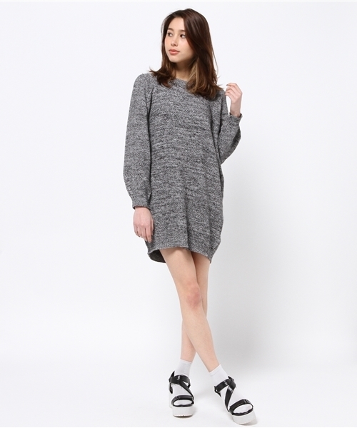 SLY（スライ）の「PIQUE MG OP-S（ワンピース・レディース・マルチ/ライトイエロー/ブラック/トップグレー/オフホワイト・2/1）」の9枚目の写真