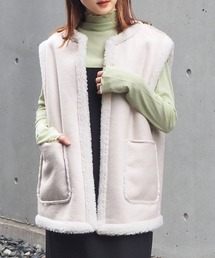 tiptop | 合皮ボアリバーシブルベスト(ベスト)