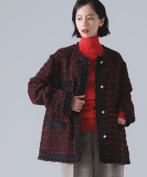 EFFE BEAMS（エッフェビームス）の「EFFE BEAMS / ツイード フリンジ