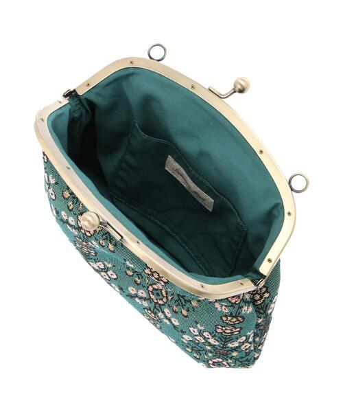 Samansa Mos2（サマンサ モスモス）の「ゴブラン織りがまぐちショルダーバッグ（ハンドバッグ・レディース・ブラック/ベージュ/グリーン・ﾌﾘ-）」の20枚目の写真