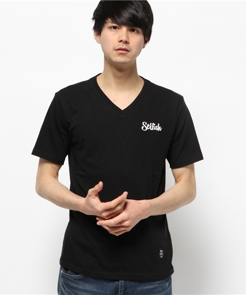 VENCEEXCHANGE(ヴァンスエクスチェンジ)の「1ポイントチェーン刺繍Tシャツ(Tシャツ/カットソー・メンズ・オフホワイト/ブラック/ライトブルー/ピンク・MEDIUM/SMALL/LARGE)」の3枚目の写真