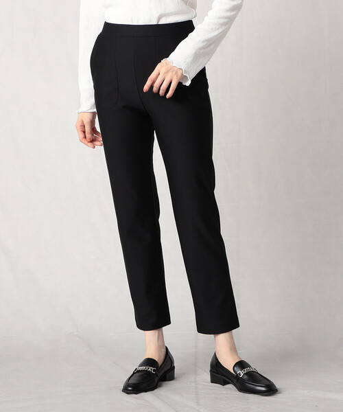 Comme　Ca　Mature（コムサマチュア）の「裏起毛　ハイテンションパンツ（その他パンツ・レディース・アイボリー/ブラック/チャコール・MEDIUM/LARGE）」の3枚目の写真