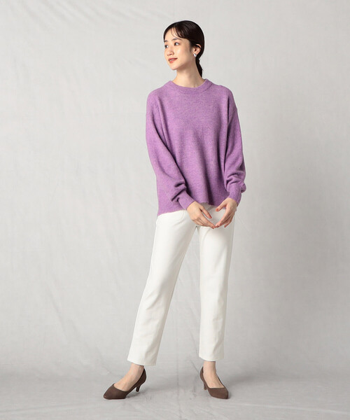 Comme　Ca　Mature（コムサマチュア）の「裏起毛　ハイテンションパンツ（その他パンツ・レディース・アイボリー/ブラック/チャコール・MEDIUM/LARGE）」の5枚目の写真