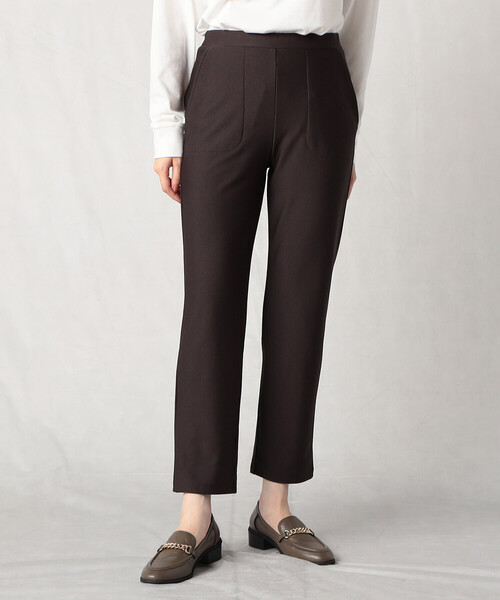 Comme　Ca　Mature（コムサマチュア）の「裏起毛　ハイテンションパンツ（その他パンツ・レディース・アイボリー/ブラック/チャコール・MEDIUM/LARGE）」の10枚目の写真