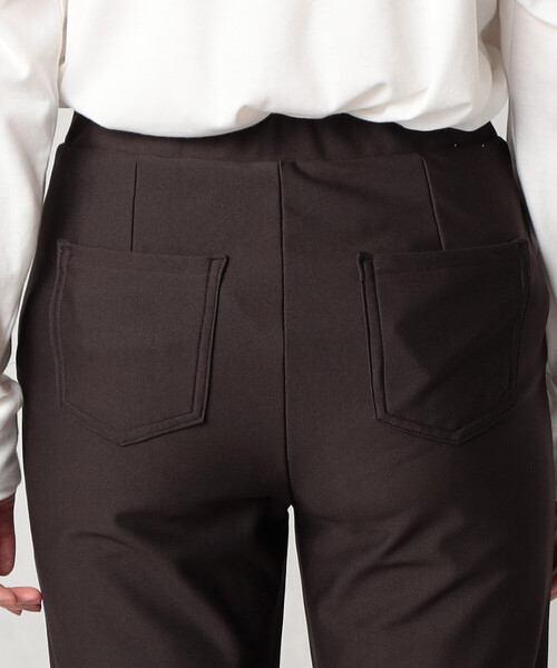 Comme　Ca　Mature（コムサマチュア）の「裏起毛　ハイテンションパンツ（その他パンツ・レディース・アイボリー/ブラック/チャコール・MEDIUM/LARGE）」の15枚目の写真