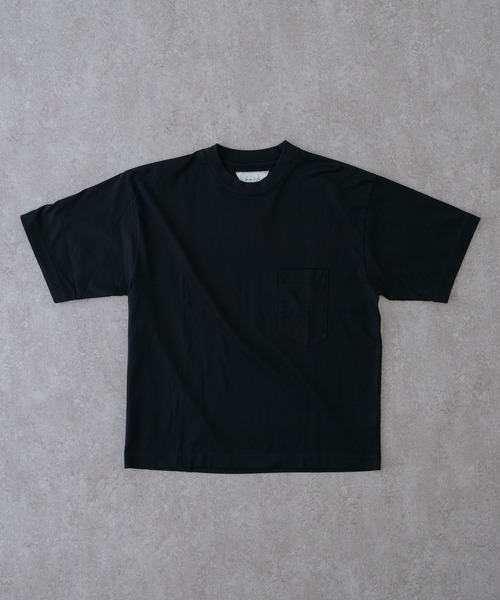 BRICK & SONS（ブリックアンドサンズ）の「オーガニックコットンTシャツ（Tシャツ/カットソー・メンズ・ブルー/ベージュ/ブラウン/ブラック・L/M）」の3枚目の写真