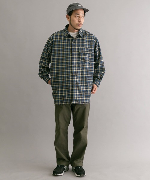 EKAL(エカル)の「ジャーニープットオンチェックシャツ(シャツ/ブラウス・メンズ・レッド/ブルー・MEDIUM/LARGE)」の12枚目の写真