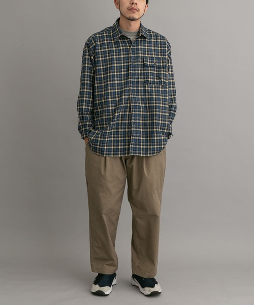 EKAL(エカル)の「ジャーニープットオンチェックシャツ(シャツ/ブラウス・メンズ・レッド/ブルー・MEDIUM/LARGE)」の9枚目の写真