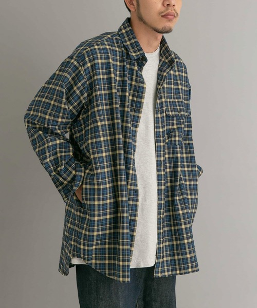 EKAL(エカル)の「ジャーニープットオンチェックシャツ(シャツ/ブラウス・メンズ・レッド/ブルー・MEDIUM/LARGE)」の22枚目の写真