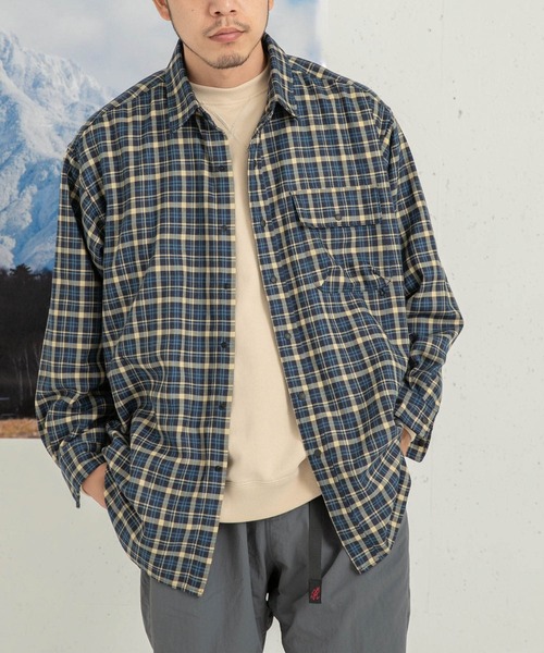 EKAL(エカル)の「ジャーニープットオンチェックシャツ(シャツ/ブラウス・メンズ・レッド/ブルー・MEDIUM/LARGE)」の19枚目の写真