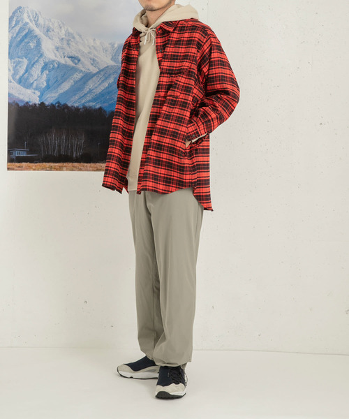 EKAL(エカル)の「ジャーニープットオンチェックシャツ(シャツ/ブラウス・メンズ・レッド/ブルー・MEDIUM/LARGE)」の8枚目の写真