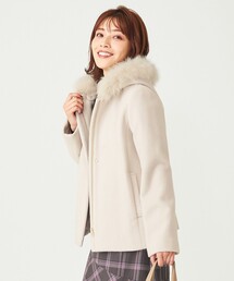 【美人百花11月号掲載】2WAYスーペリアファインウールモッサ コート