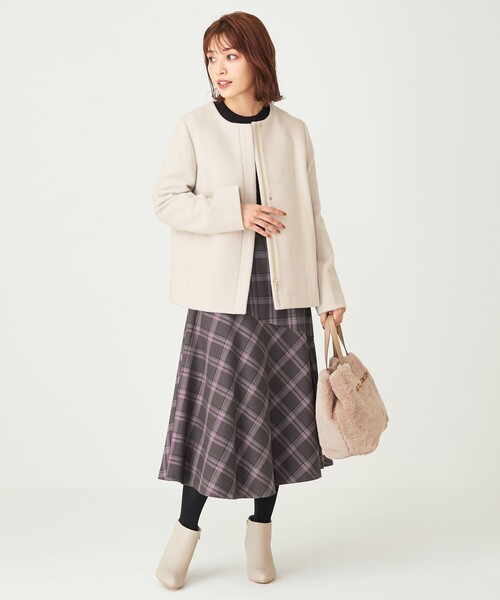 ANY SIS（エニィスィス）の「【美人百花11月号掲載】2WAYスーペリアファインウールモッサ コート（その他アウター・レディース・ピンク系/アイボリー系/グレー系・3/2/1）」の19枚目の写真