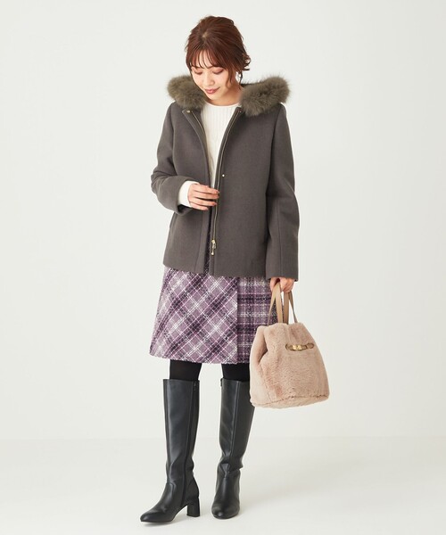 ANY SIS（エニィスィス）の「【美人百花11月号掲載】2WAYスーペリアファインウールモッサ コート（その他アウター・レディース・ピンク系/アイボリー系/グレー系・3/2/1）」の20枚目の写真