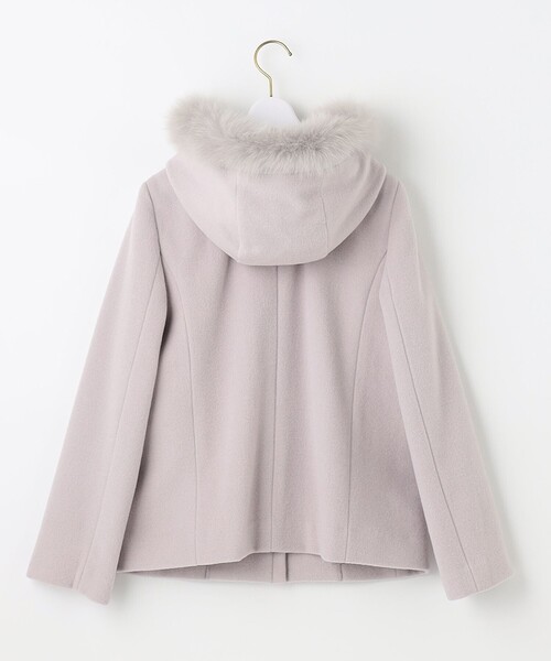 ANY SIS（エニィスィス）の「【美人百花11月号掲載】2WAYスーペリアファインウールモッサ コート（その他アウター・レディース・ピンク系/アイボリー系/グレー系・3/2/1）」の4枚目の写真