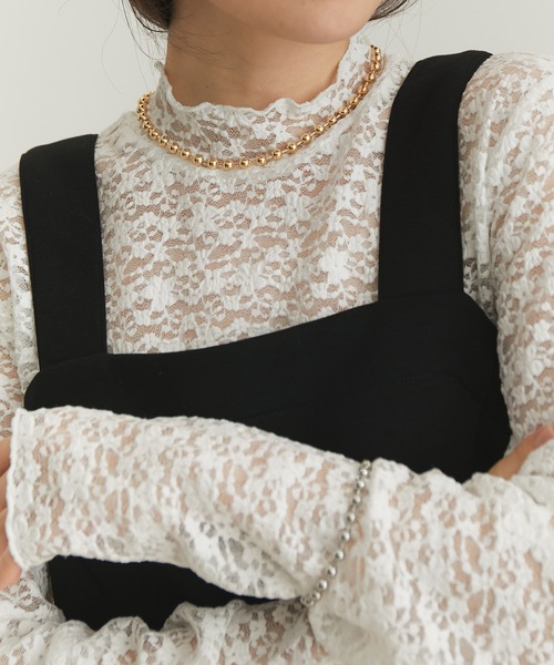 VIS(ビス)の「【3WAY】バイカラーマグネットボールチェーンネックレス(ネックレス・レディース・ゴールド系その他/シルバー・FREE)」の7枚目の写真