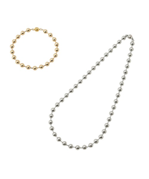 VIS(ビス)の「【3WAY】バイカラーマグネットボールチェーンネックレス(ネックレス・レディース・ゴールド系その他/シルバー・FREE)」の13枚目の写真