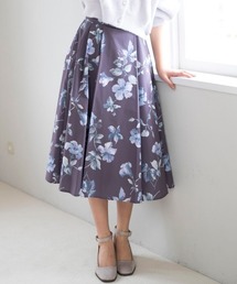 フラワータフタスカート