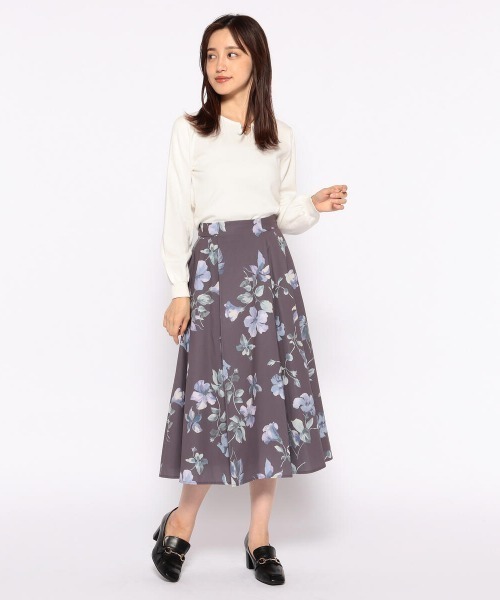 MISCH MASCH(ミッシュマッシュ)の「フラワータフタスカート(スカート・レディース・ブラウン系その他/ブルー系その他・SMALL/MEDIUM)」の8枚目の写真