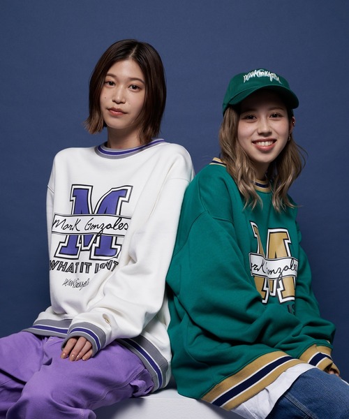 kolor トレーナー サイズ2 青 22aw クラッシュ アクティブオーバーサイズスウェット[CROSS＆STITCH SB2280