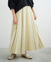 le.coeur blanc | エアリーレザープリーツスカート(スカート)