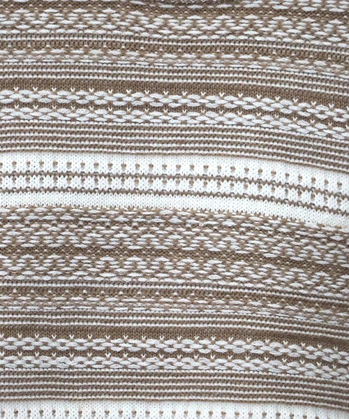 CORISCO（コリスコ）の「ジャガードニット クルー(M1)（ニット/セーター・メンズ・その他/ベージュ/グリーン・MEDIUM/LARGE/X-LARGE）」の7枚目の写真