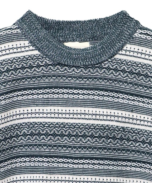 CORISCO（コリスコ）の「ジャガードニット クルー(M1)（ニット/セーター・メンズ・その他/ベージュ/グリーン・MEDIUM/LARGE/X-LARGE）」の12枚目の写真