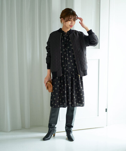 【新品】LaTotalite ドットミニワンピース La TOTALITE（ラトータリテ）の「ドット ミニワンピース