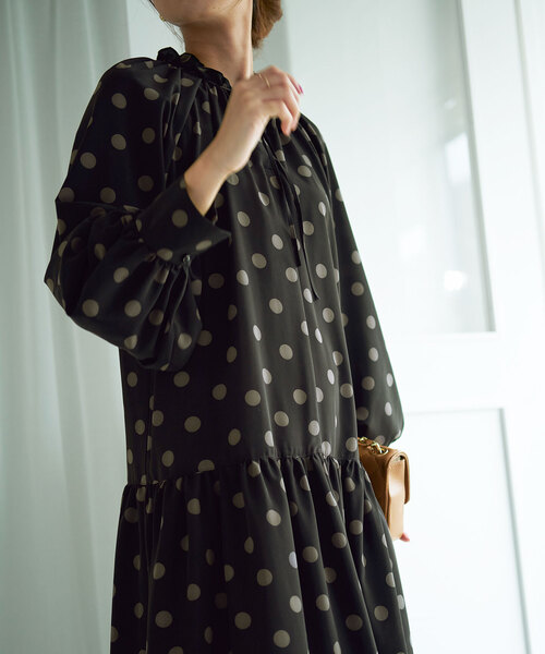 【新品】LaTotalite ドットミニワンピース La TOTALITE（ラトータリテ）の「ドット ミニワンピース