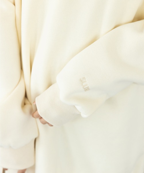 SLURR（スラ―）の「ウラキモウボリュームスリーブチュニック（チュニック・レディース・チャコールグレー/ミント/モカ/アイボリー・FREE）」の7枚目の写真