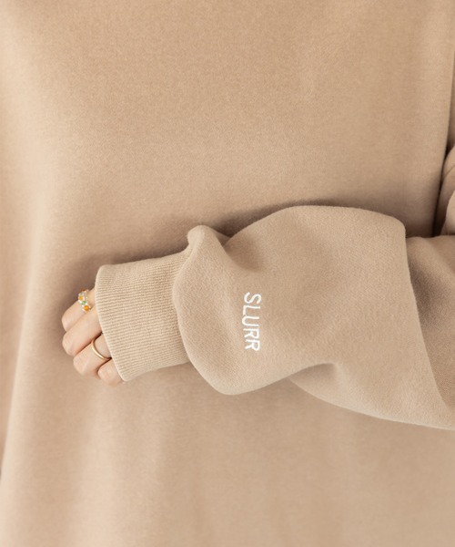 SLURR（スラ―）の「ウラキモウボリュームスリーブチュニック（チュニック・レディース・チャコールグレー/ミント/モカ/アイボリー・FREE）」の15枚目の写真