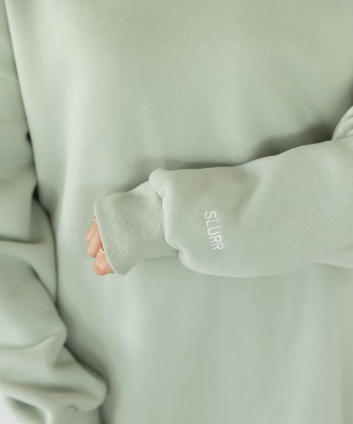 SLURR（スラ―）の「ウラキモウボリュームスリーブチュニック（チュニック・レディース・チャコールグレー/ミント/モカ/アイボリー・FREE）」の17枚目の写真