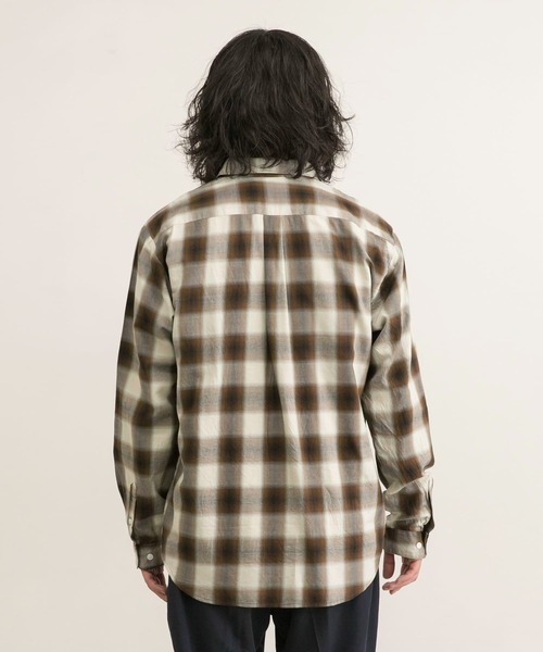 MANUAL ALPHABET（マニュアル アルファベット）の「MANUAL ALPHABET　TWILL CHECK L/F R/C SHIRTS（シャツ/ブラウス・メンズ・ブラウン系その他/ホワイト系その他・3/2）」の12枚目の写真