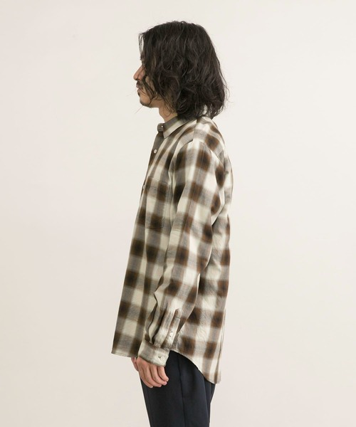 MANUAL ALPHABET（マニュアル アルファベット）の「MANUAL ALPHABET　TWILL CHECK L/F R/C SHIRTS（シャツ/ブラウス・メンズ・ブラウン系その他/ホワイト系その他・3/2）」の11枚目の写真