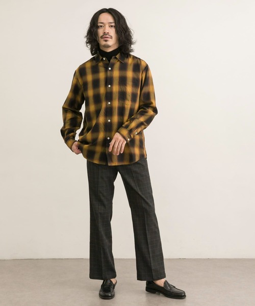 MANUAL ALPHABET（マニュアル アルファベット）の「MANUAL ALPHABET TWILL CHECK L/F R/C