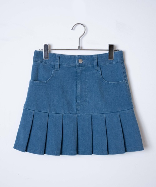 WEGO（ウィゴー）の「WEGO/プリーツ切り替えミニスカート（スカート・レディース・インディゴブルー/ブラウン・FREE）」の17枚目の写真