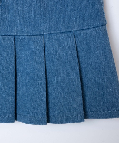 WEGO（ウィゴー）の「WEGO/プリーツ切り替えミニスカート（スカート・レディース・インディゴブルー/ブラウン・FREE）」の13枚目の写真