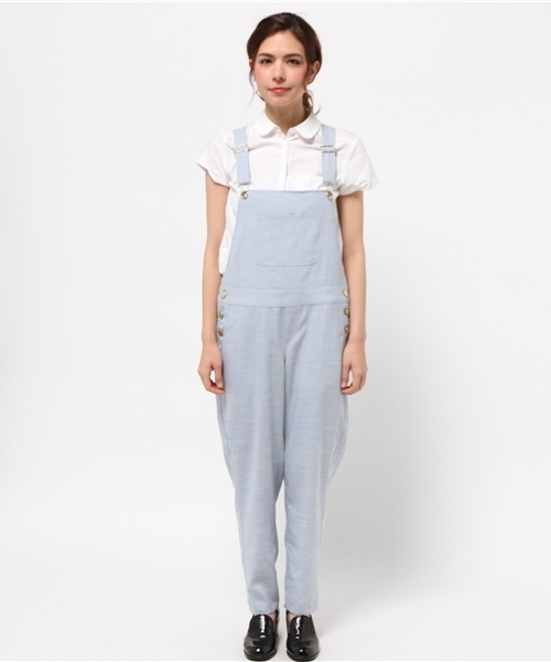 mystic（ミスティック）の「シャンブレーサロペット（サロペット/オーバーオール・レディース・グレー/サックスブルー/ブラック・ﾌﾘ-）」の11枚目の写真