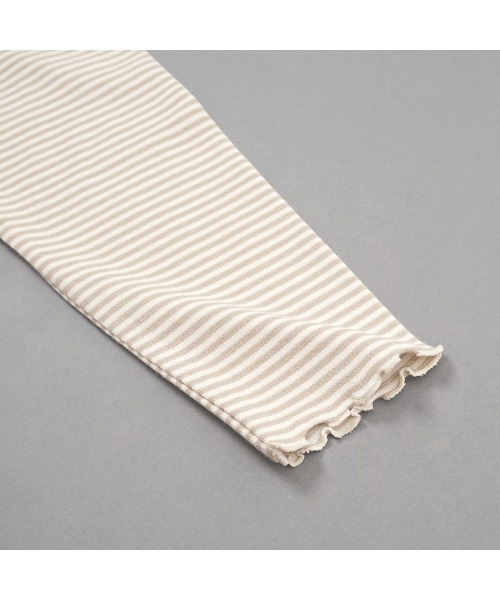 flower（フラワー）の「キャラメルボーダートップ（Tシャツ/カットソー・レディース・ブラウン/ベージュ・FREE）」の19枚目の写真