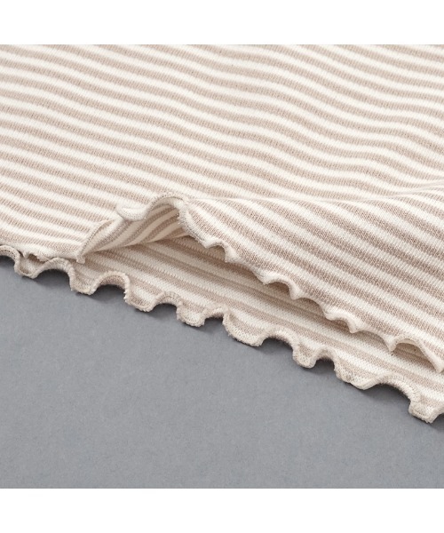 flower（フラワー）の「キャラメルボーダートップ（Tシャツ/カットソー・レディース・ブラウン/ベージュ・FREE）」の20枚目の写真