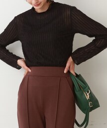 Cutie Blonde | 起毛シアーハイネックプルオーバー(Tシャツ/カットソー)