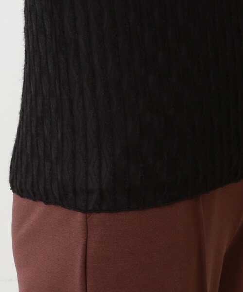 Cutie Blonde(キューティーブロンド)の「◆起毛シアーハイネックプルオーバー(Tシャツ/カットソー・レディース・ピンク系/ホワイト系/ブラック・02/03)」の9枚目の写真